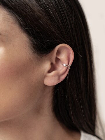 Hey Happiness Earrings 'Glow Cuff' in Silver