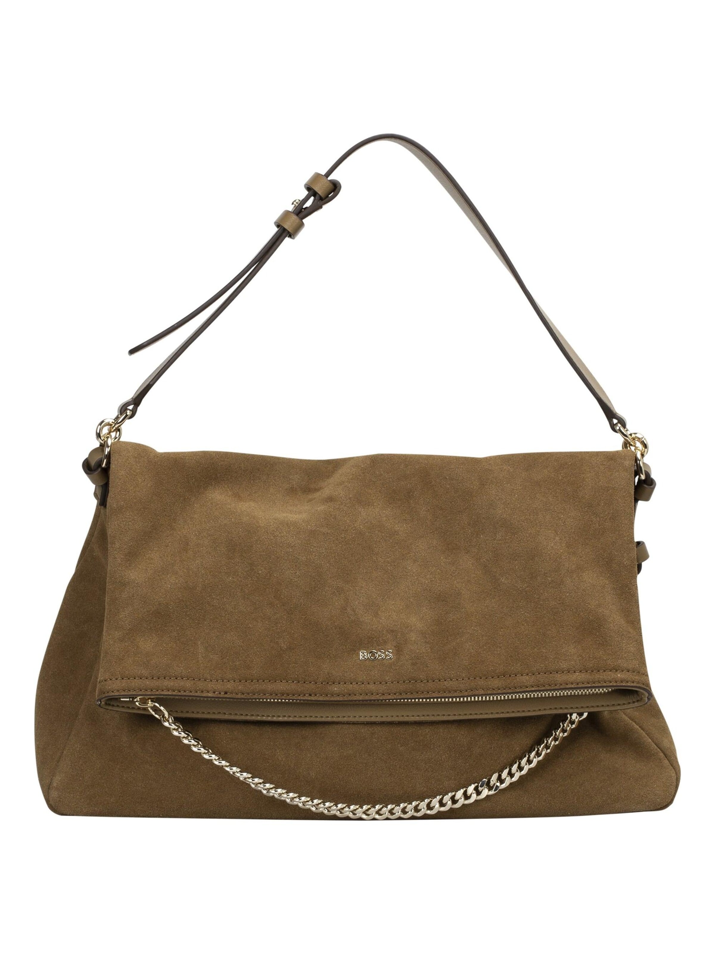 HUGO BOSS Shoulder Bag 'Yelena' in Beige: front