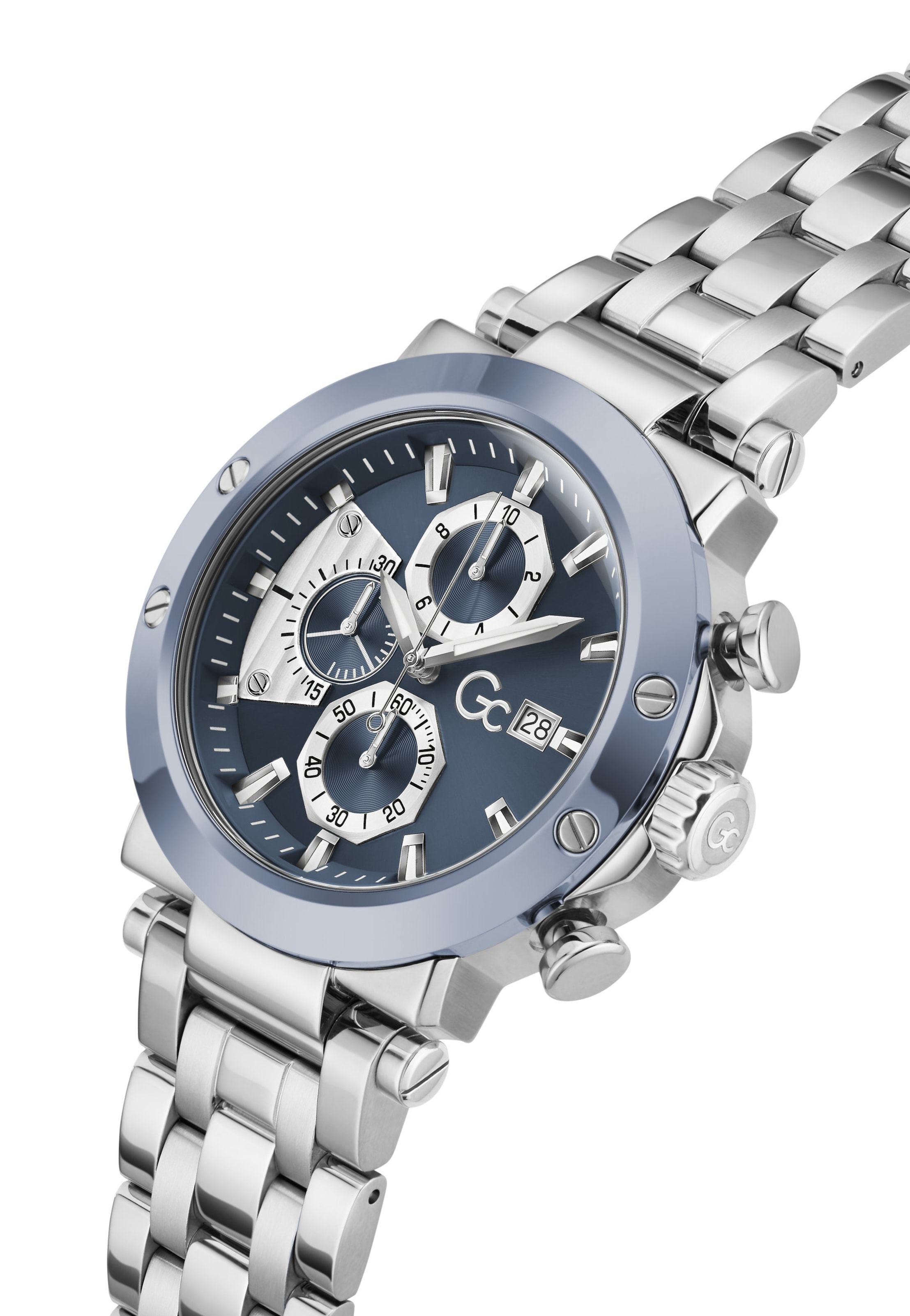 Montre à affichage analogique 'Techno Force ' Gc en argent