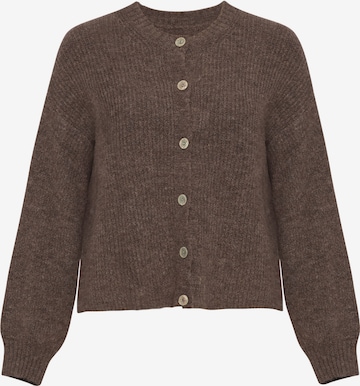 Lilavie Strickjacke ' Lorii ' in Braun: Vorderseite