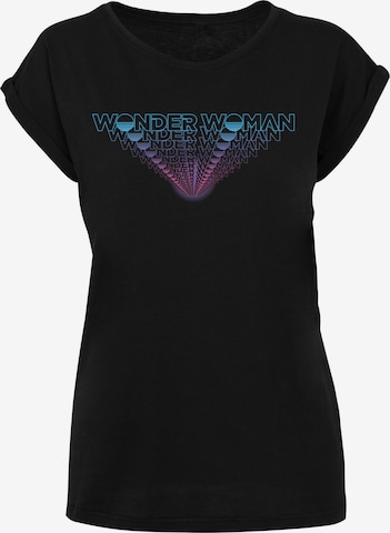 F4NT4STIC Shirt 'DC Comics Wonder Woman 84 Repeat' in Black: front