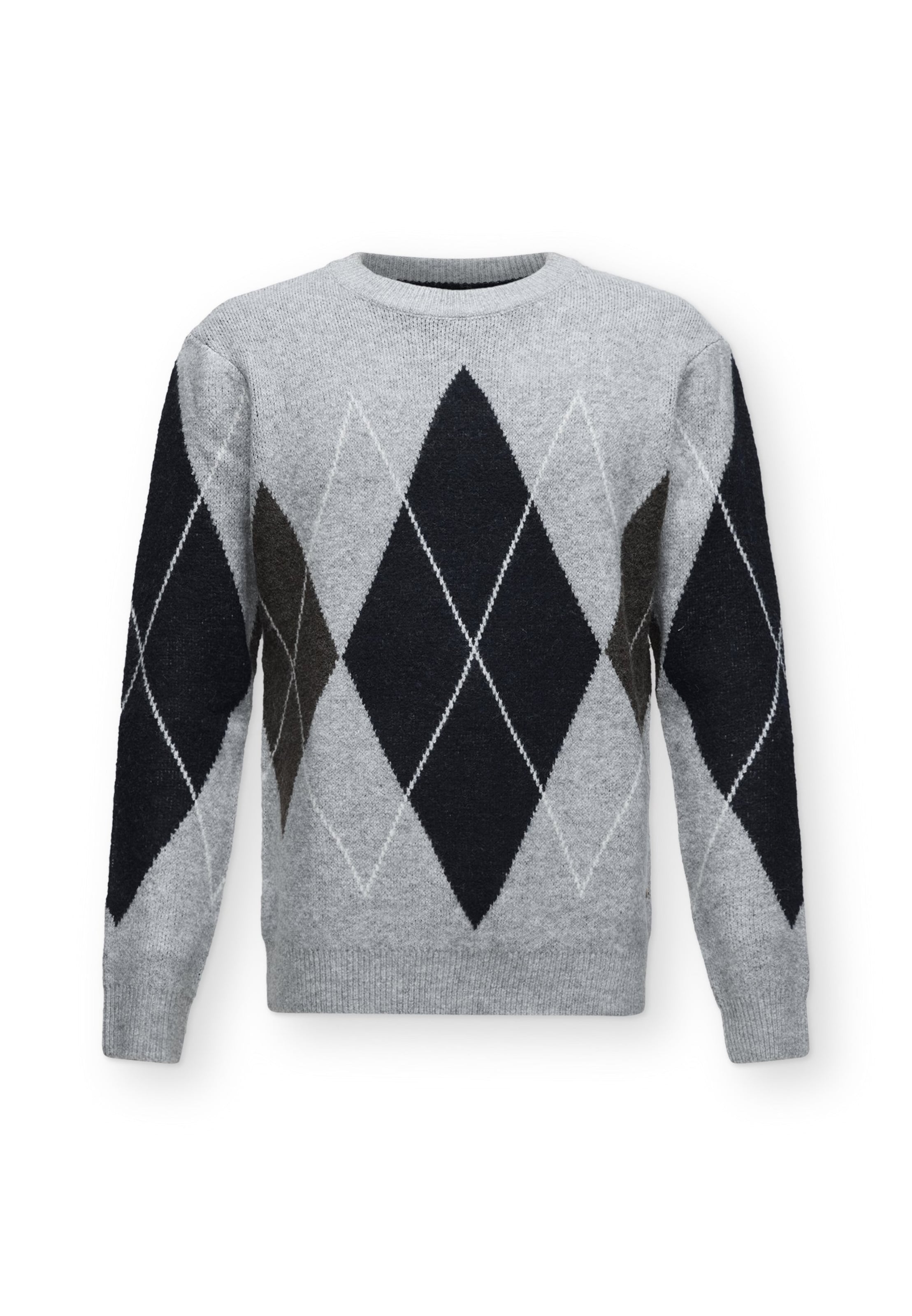 INDICODE JEANS Sweater 'Branmon' in Grey: front