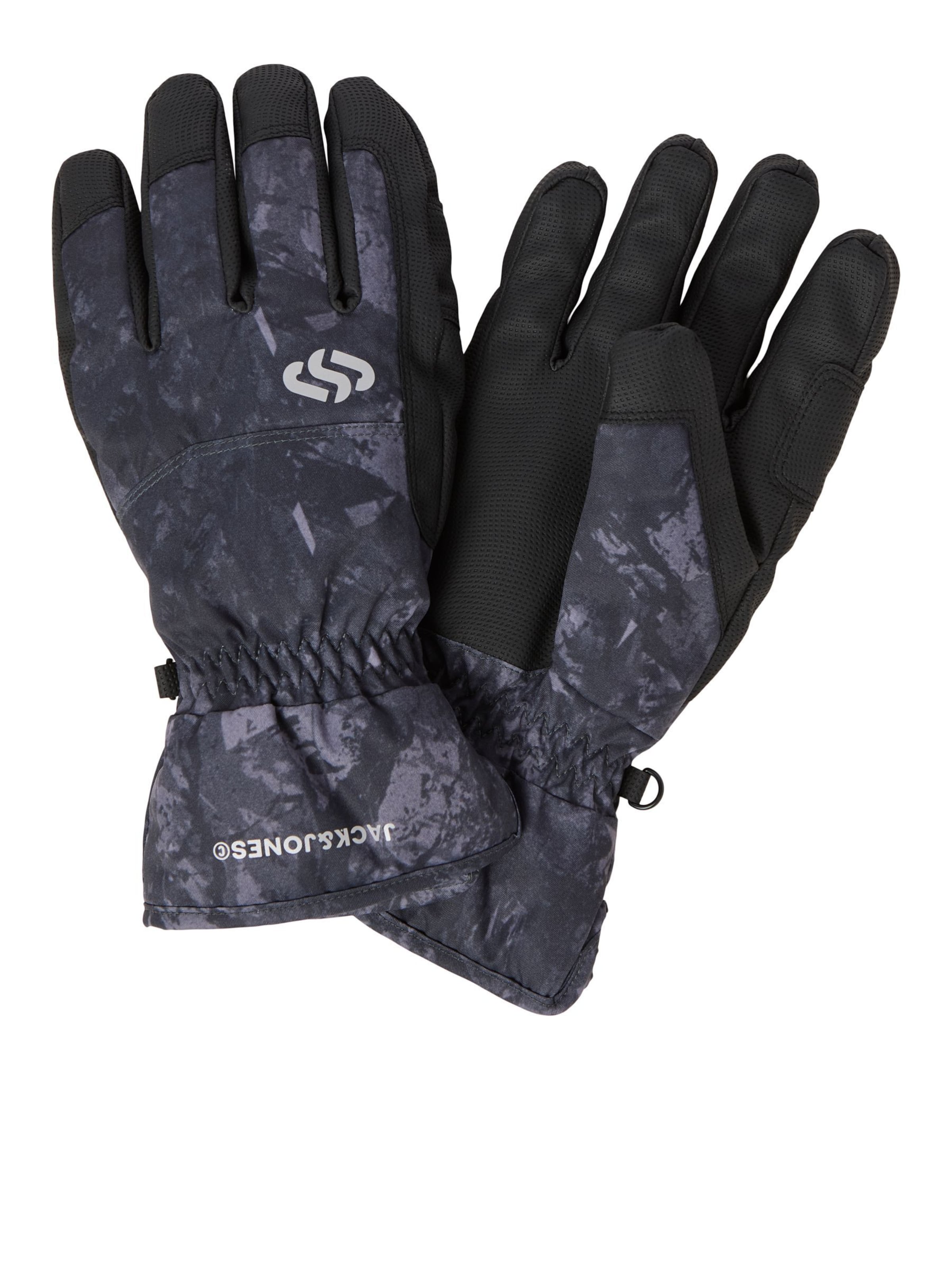 JACK & JONES - Guantes con dedos en gris