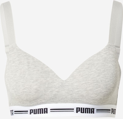 PUMA Soutien-gorge de sport en gris chiné / noir, Vue avec produit