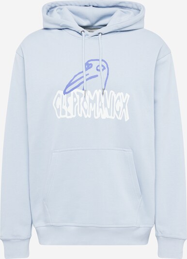 Cleptomanicx Sweat-shirt 'Krooked Gulls' en bleu clair / bleu foncé / blanc, Vue avec produit