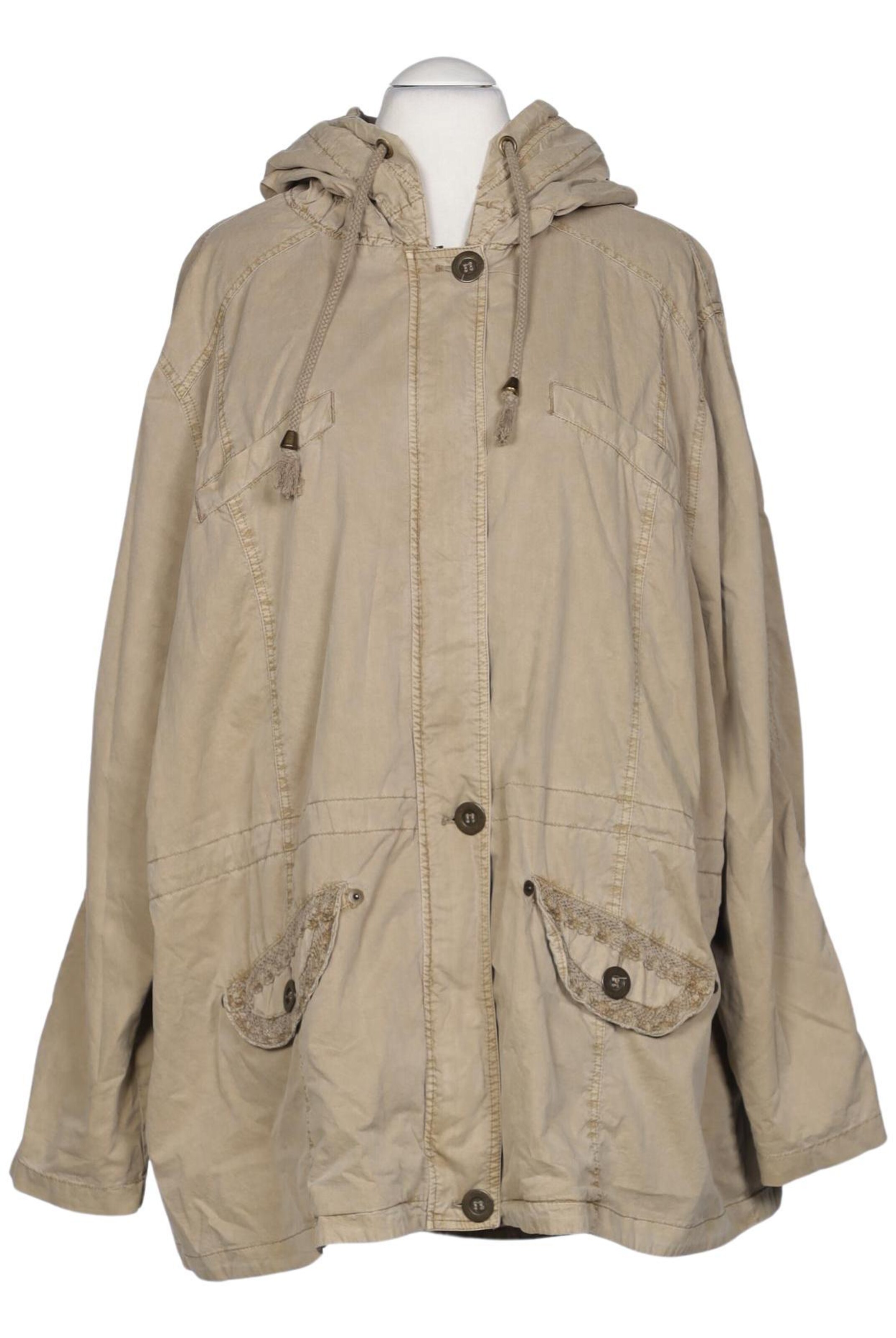 Ulla Popken Jacke 9XL in Beige: Vorderseite