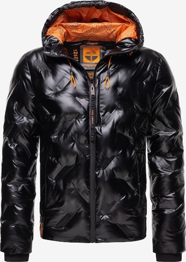 STONE HARBOUR Winter Jacket 'Geroo' in Neon orange / Black, Item view