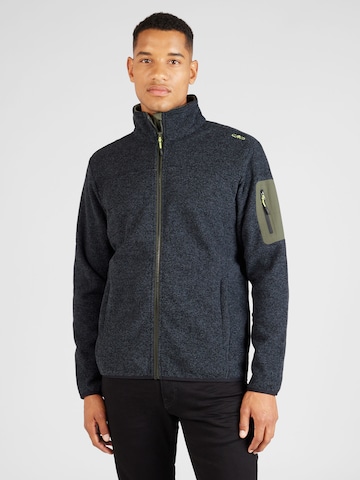 CMP Athletic Fleece Jacket in Black: front