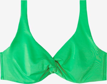 CALZEDONIA Bikini Top in Green: front