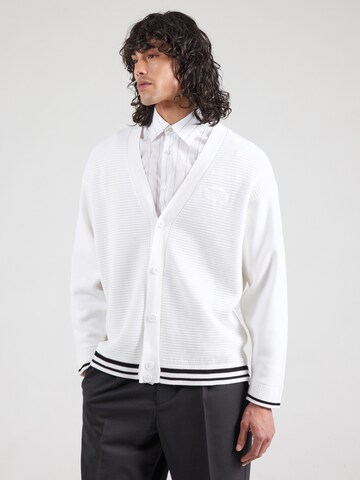 BOSS Gebreid vest 'Heritage' in Wit: voorkant