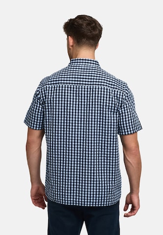 INDICODE JEANS Comfort fit Button Up Shirt in Blue