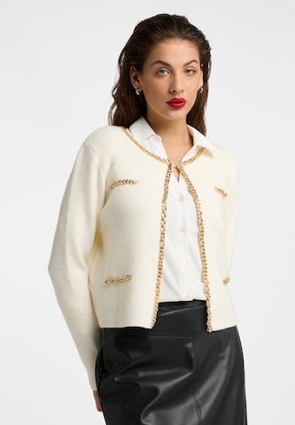 Cardigan faina en beige : devant