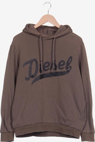 DIESEL Sweatshirt & Zip-Up Hoodie in L in Green: front