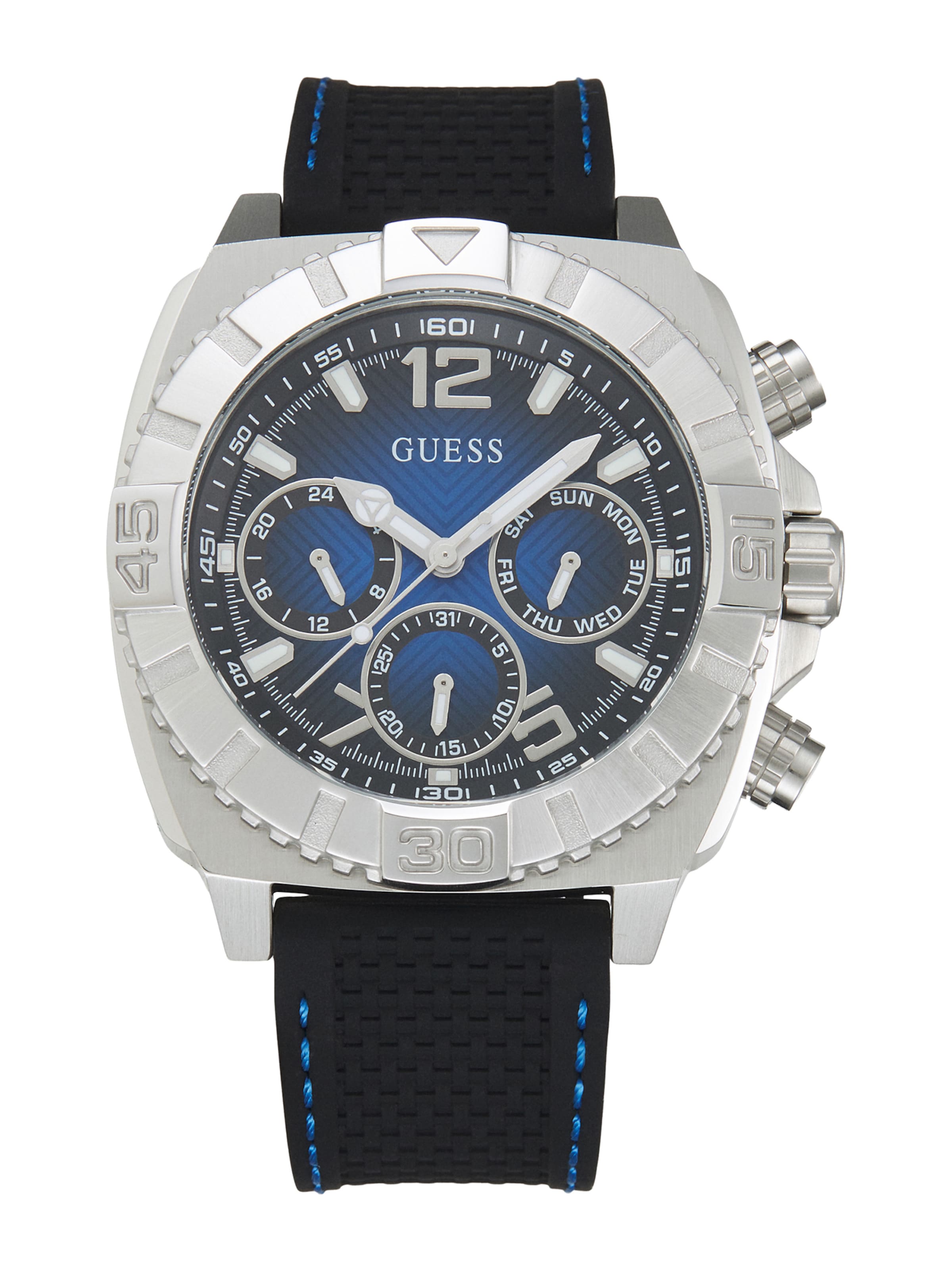 GUESS - Relógios analógicos 'TRACTION' em preto: frente