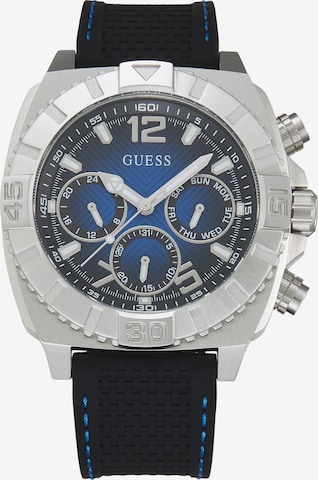 GUESS Analoginen kello 'TRACTION' värissä musta: etupuoli
