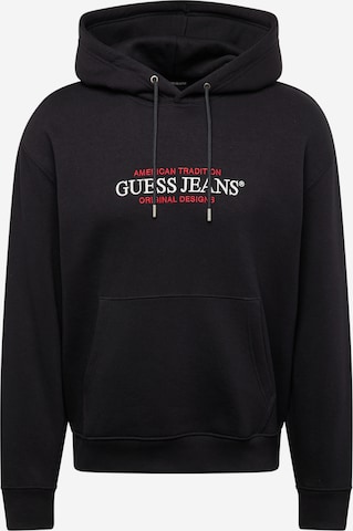 GUESS JEANS Majica | črna barva: sprednja stran