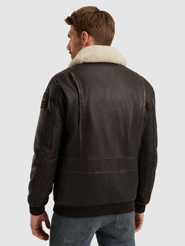 Giacca di mezza stagione 'Snowprop leather jacket' di PME Legend in marrone