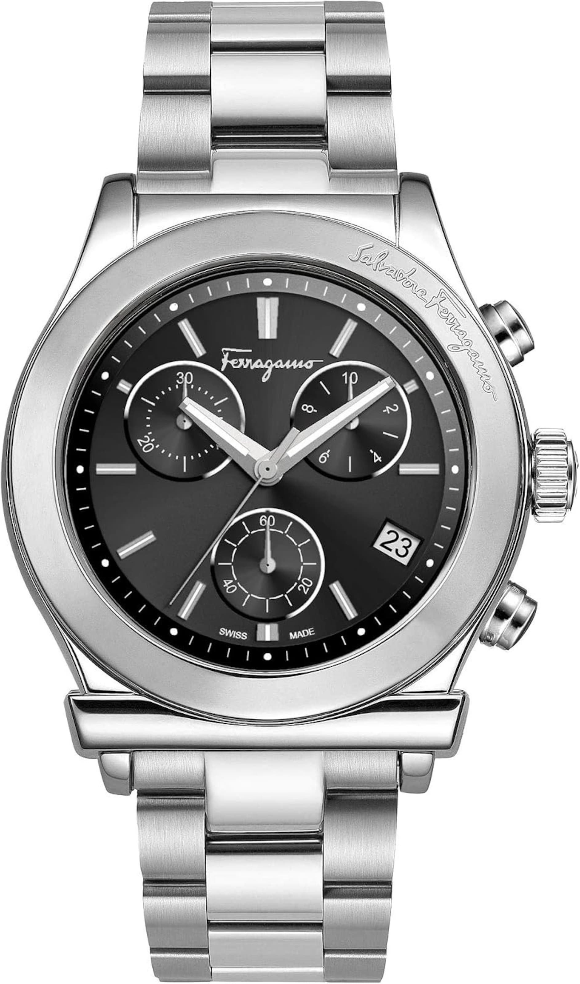 Salvatore Ferragamo Analog Watch in Silver: front