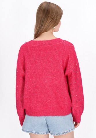 MYMO Gebreid vest in Roze