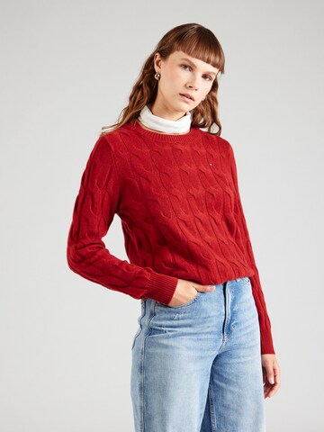 Pull-over TOMMY HILFIGER en rouge : devant