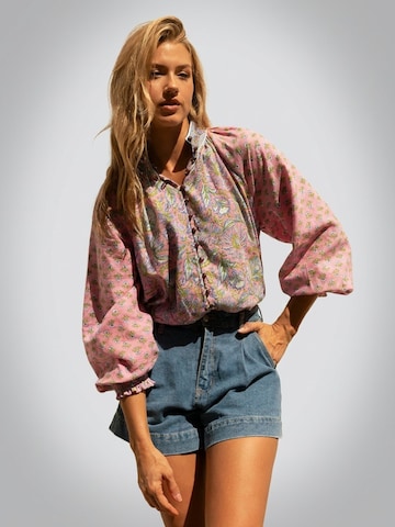 Miss June Bluse 'Blouse Raquel' i pink