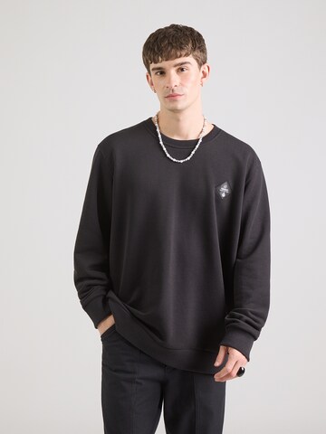 melns naketano Sportisks džemperis: no priekšpuses