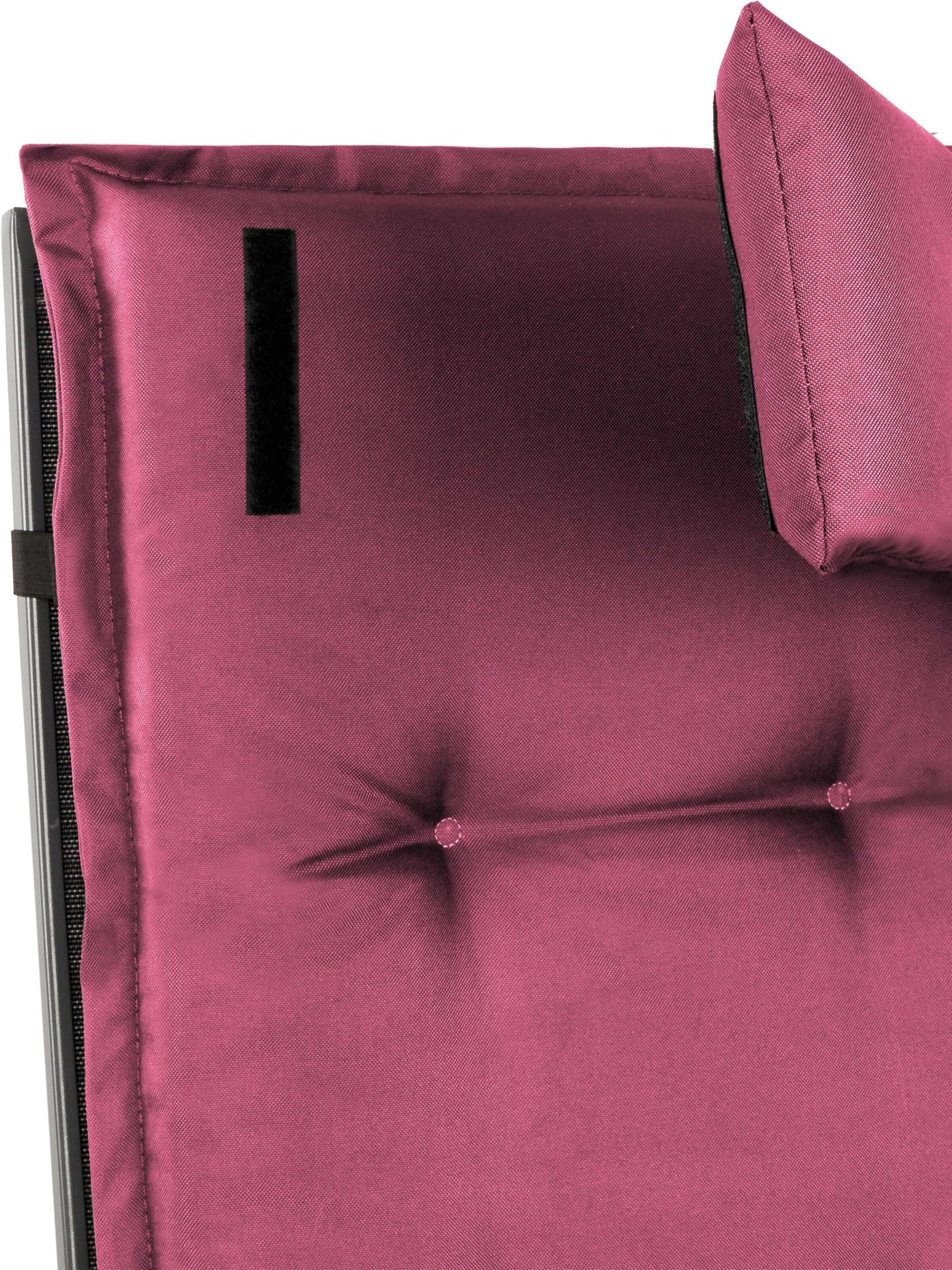 Aspero Stuhlauflagen 'Palermo' in Rot