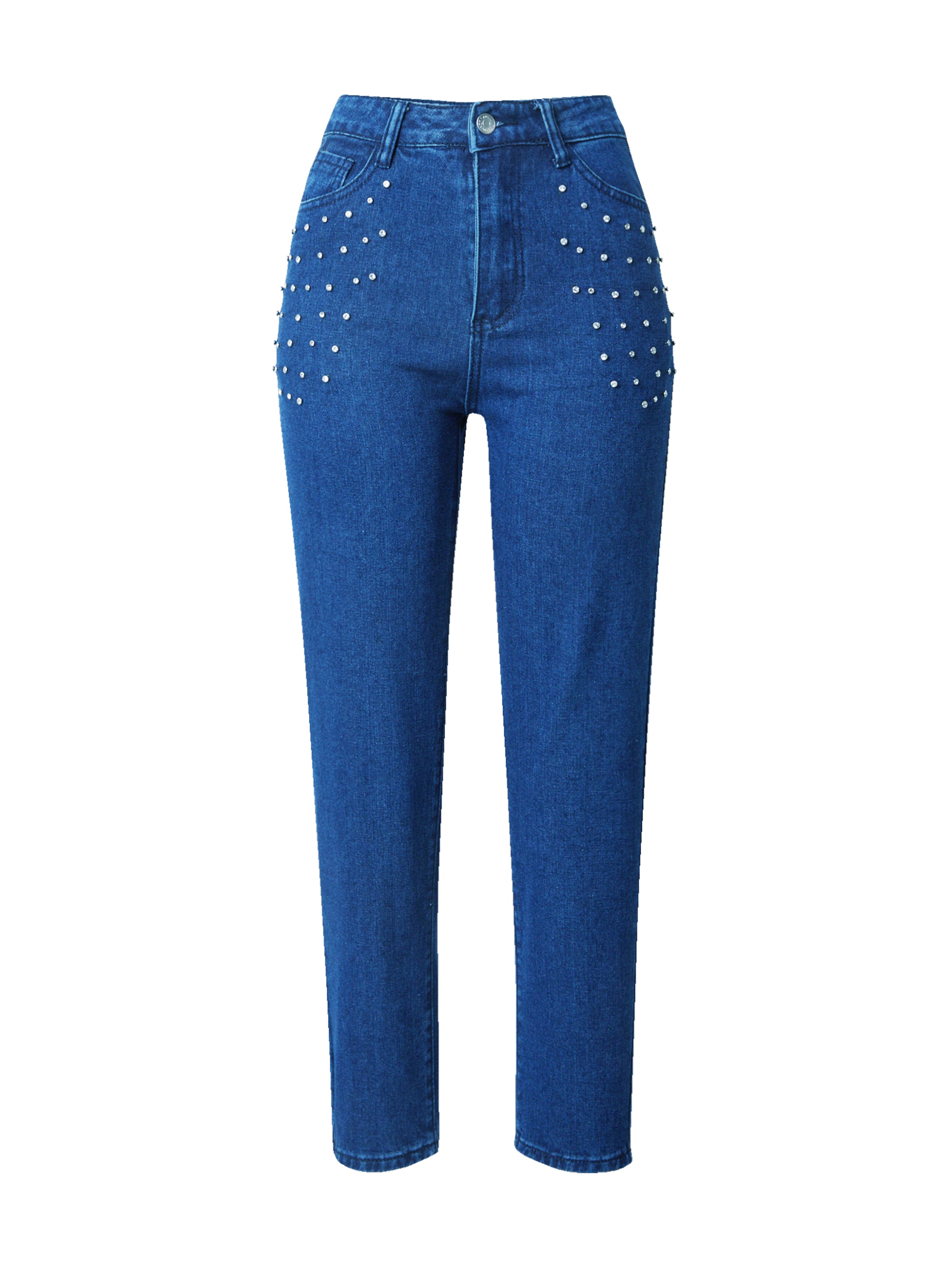 Coupe slim Jean Dorothy Perkins en bleu : devant