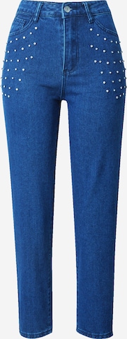 Coupe slim Jean Dorothy Perkins en bleu : devant