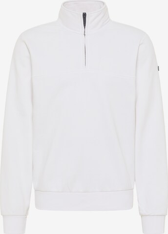 Sweat-shirt DreiMaster Maritim en blanc : devant