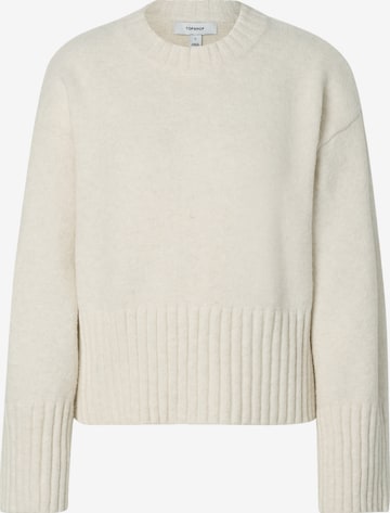 Pulover 'DAISY' de la TOPSHOP pe bej: față