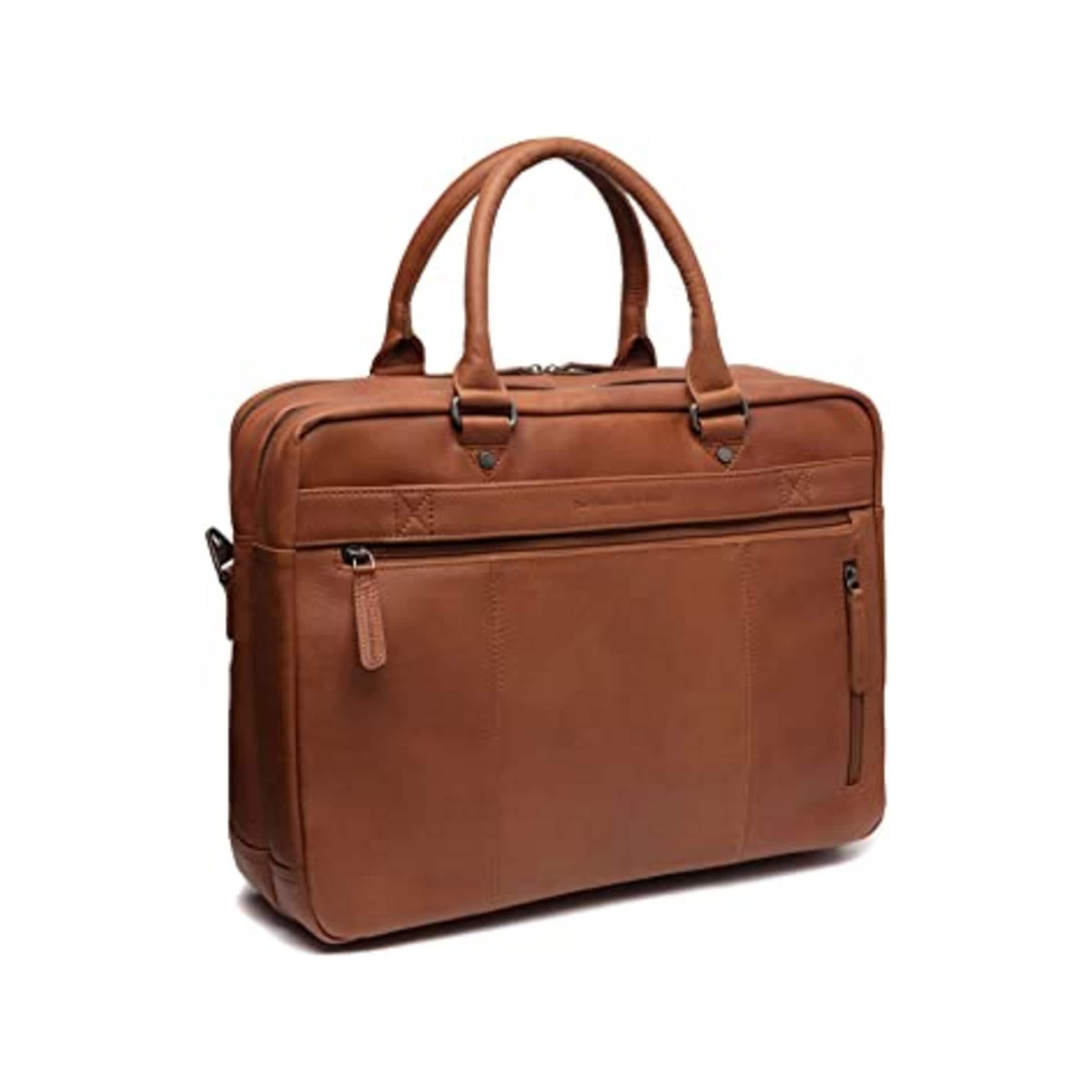 The Chesterfield Brand Laptoptas 'Boston' in Bruin: voorkant