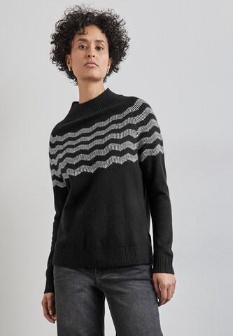 STREET ONE Sweater in Black: front