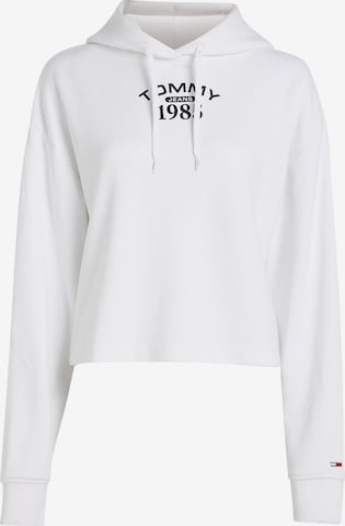 Sweat-shirt Tommy Jeans en blanc : devant