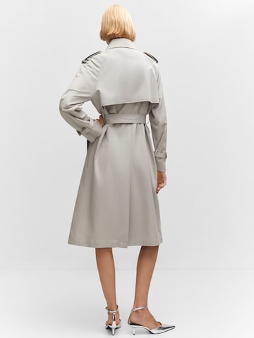 MANGO Between-Seasons Coat in Grey