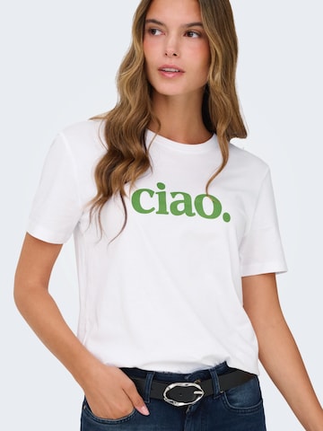 ONLY Tričko 'ONLMIA' – bílá