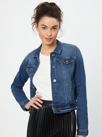 ICHI Between-Season Jacket 'STAMPE JA' in Blue: front