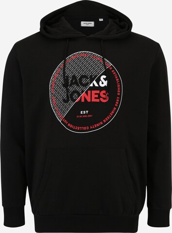Jack & Jones Plus Sweatshirt 'RALF' i svart: framsida