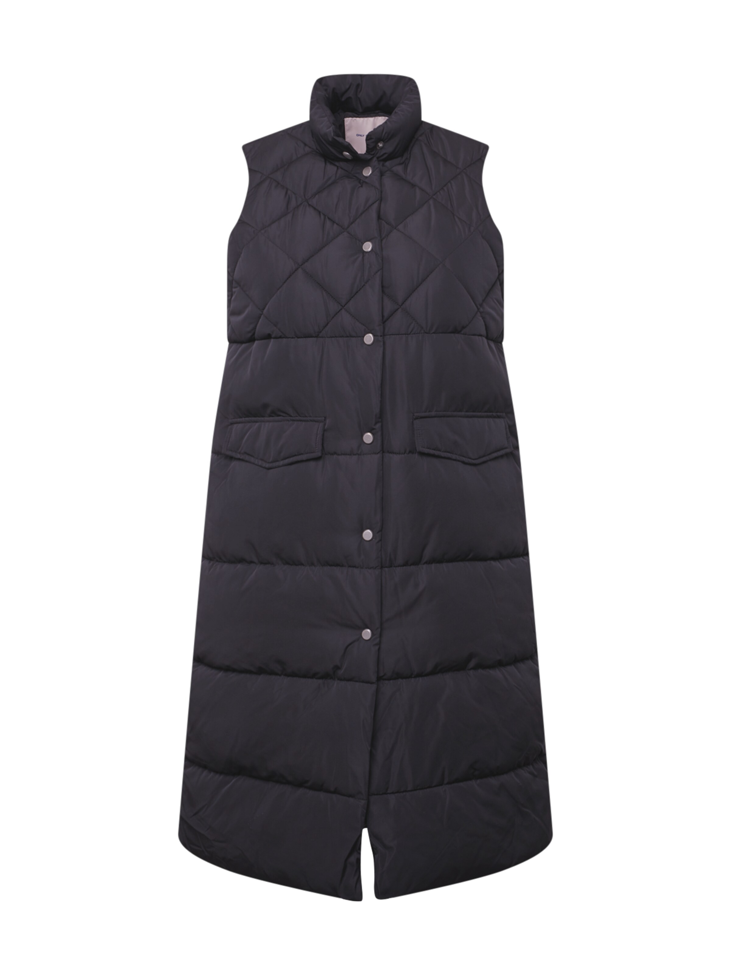 ONLY Carmakoma Bodywarmer 'Stacy' in Zwart: voorkant