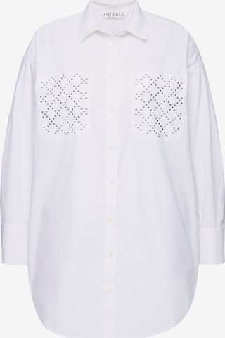 Studio Untold Blouse in White: front