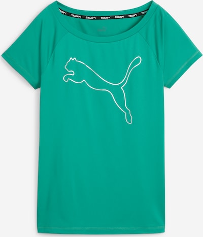 PUMA T-shirt fonctionnel en vert / blanc, Vue avec produit