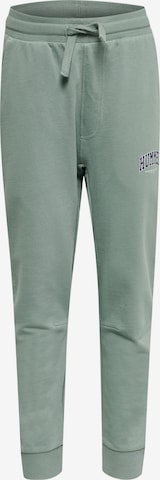 Hummel Tapered Pants 'FAST' in Green: front