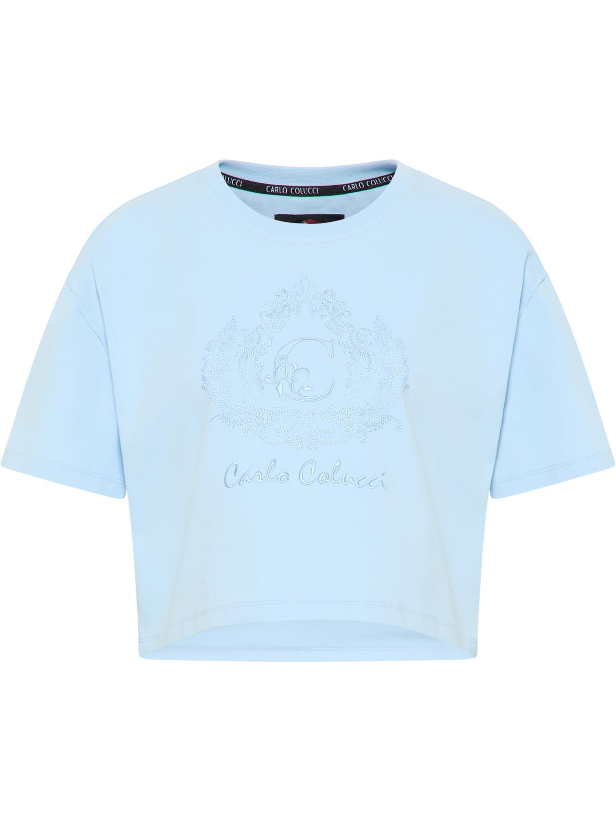 Carlo Colucci Shirt 'Daz' in Blau: Vorderseite