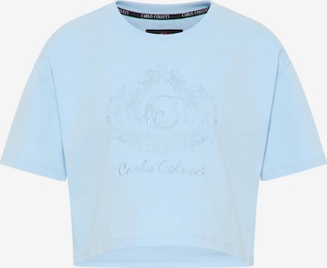 Carlo Colucci Shirt 'Daz' in Blue: front