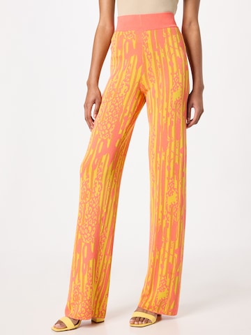 Regular Pantalon 'LULA WOOD' DELICATELOVE en jaune : devant