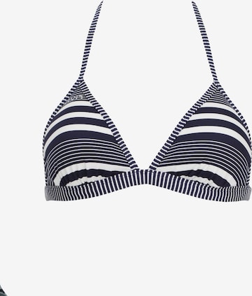 VIVIDTrokutasti Bikini gornji dio 'Mix&Match' - plava boja: prednji dio