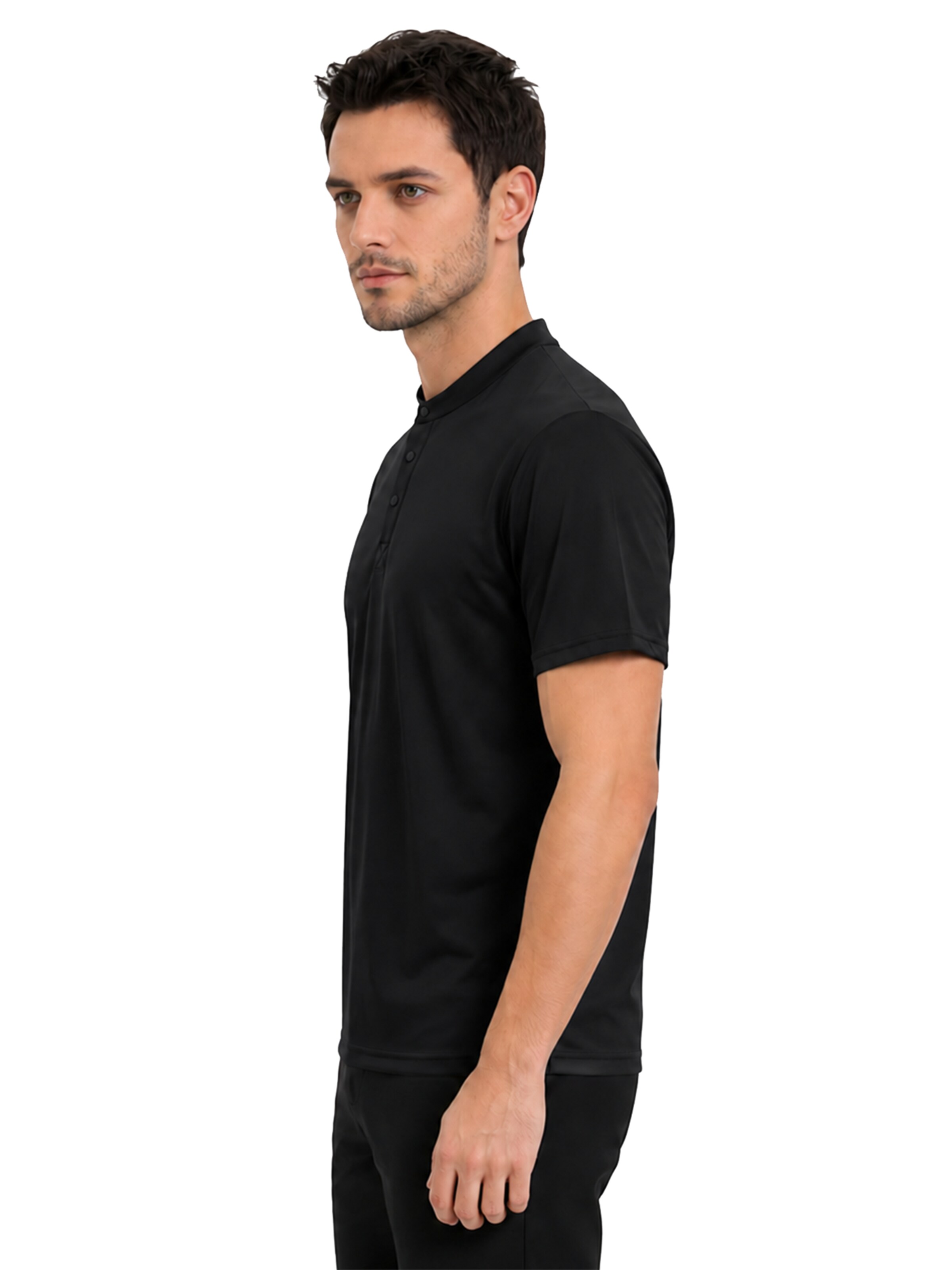 ALLTHEMEN Shirt 'Atmen'‌‌‌‌‌‌ in Schwarz