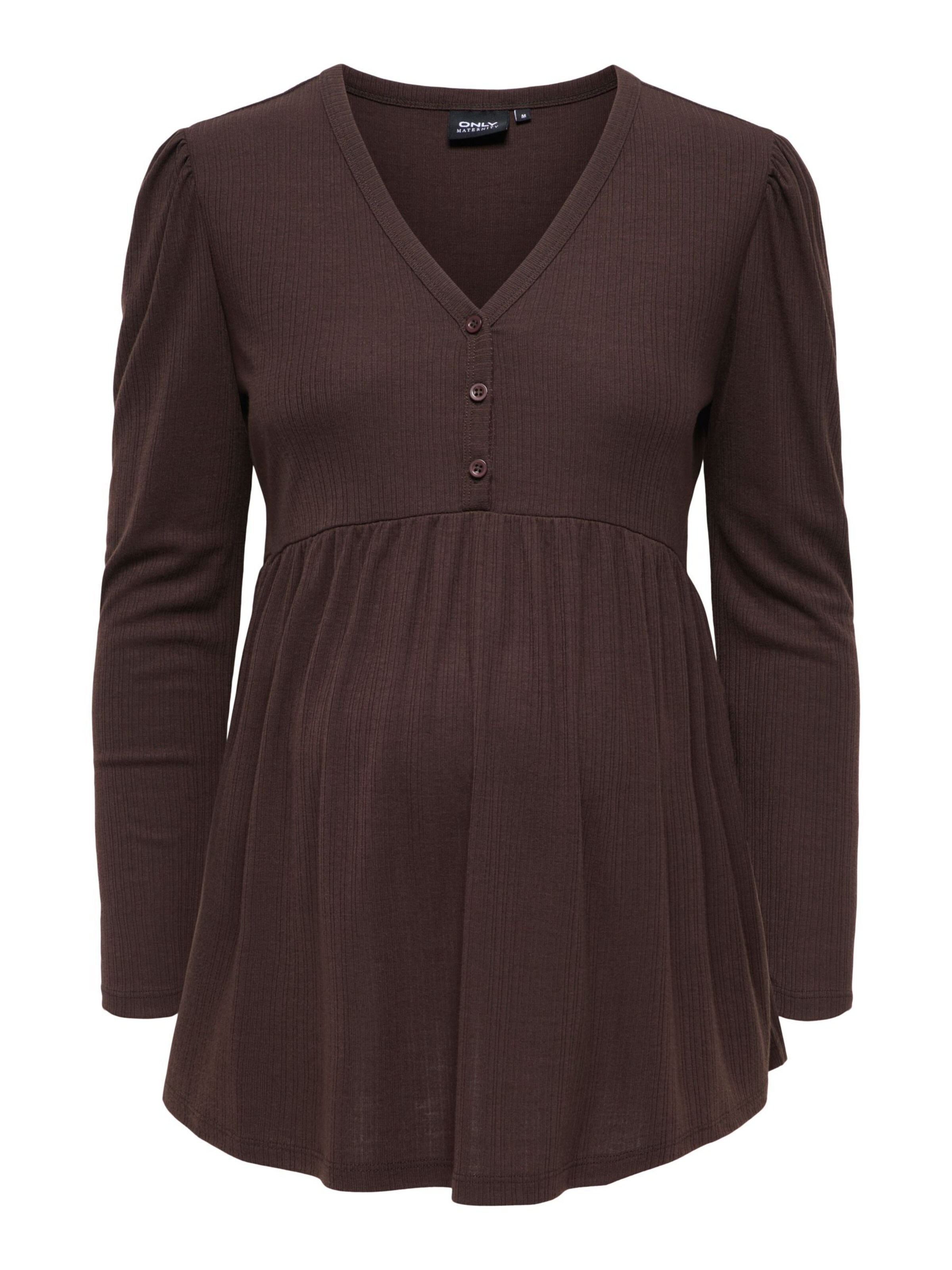 Only Maternity - Blusa 'OLMCamoni' en marrón: frente