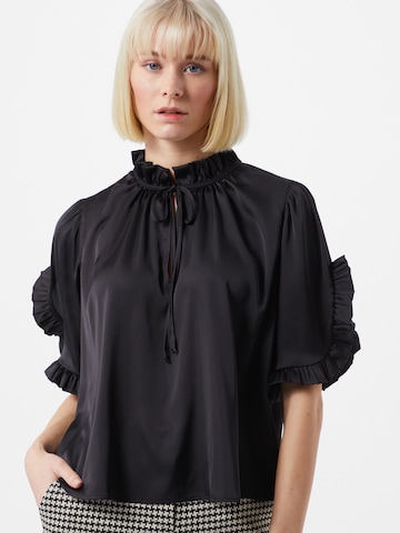 IMPERIAL - Blusa en negro: frente