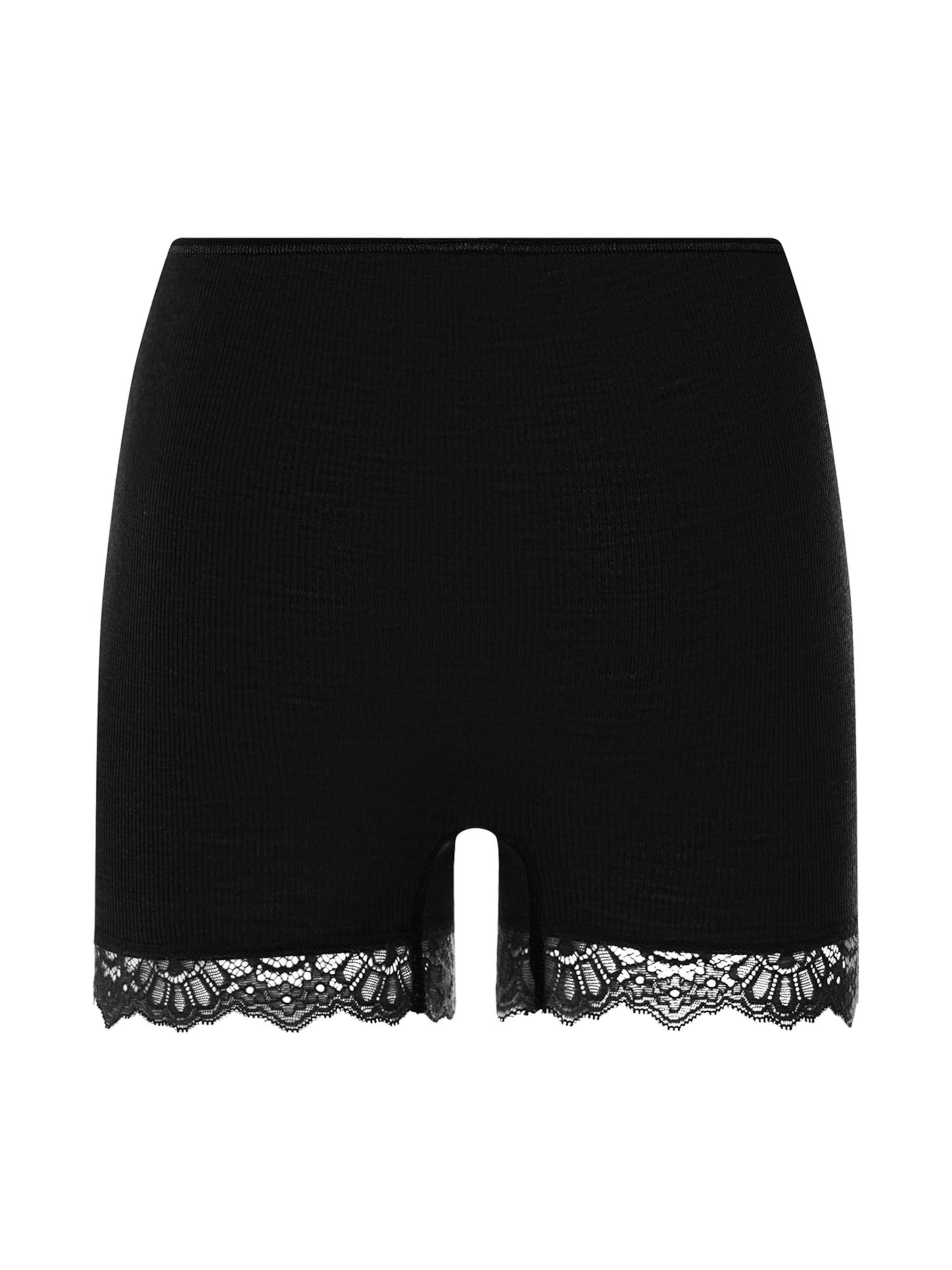 Hanro Broekje ' Woolen Lace ' in Zwart